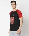 Shop Men's Black Coke Sip Up Graphic Printed Raglan T-shirt-Design