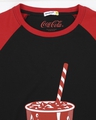 Shop Men's Black Coke Sip Up Graphic Printed Raglan T-shirt