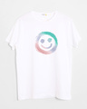 Shop Color Smiley Half Sleeve T-Shirt-Front