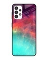 Shop Colorful Aura Printed Premium Glass Cover for Samsung Galaxy A13 (Shockproof, Light Weight)-Front