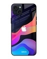Shop Colorful Fluid Premium Glass Case for Apple iPhone 15 Plus (Shock Proof, Scratch Resistant)-Front