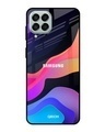 Shop Colorful Fluid Printed Premium Glass Cover for Samsung Galaxy M33 5G (Shockproof, Light Weight)-Front