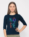 Shop Colorful Hope Round Neck 3/4th Sleeve T-Shirt-Front