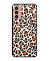 Shop Colorful Leopard Printed Premium Glass Cover for Samsung Galaxy M13 (Shock Proof, Scratch Resistant)-Front