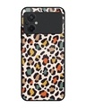 Shop Colorful Leopard Printed Premium Glass Case for Poco M5 (Shock Proof,Scratch Resistant)-Front