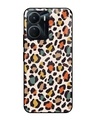 Shop Colorful Leopard Printed Premium Glass Case for Vivo Y16 (Shock Proof,Scratch Resistant)-Front