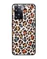 Shop Colorful Leopard Printed Premium Glass Cover for Oppo A57 4G (Shock Proof, Scratch Resistant)-Front
