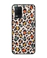 Shop Colorful Leopard Printed Premium Glass Cover for Realme 8 5G (Shock Proof, Scratch Resistant)-Front
