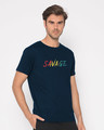 Shop Colorful Savage Half Sleeve T-Shirt-Design