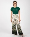 Shop Colors In My Mind Half Sleeve Printed T-Shirt Dark Forest Green-Full