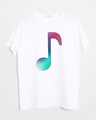 Shop Colors Of Music Half Sleeve T-Shirt-Front