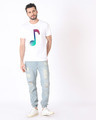 Shop Colors Of Music Half Sleeve T-Shirt