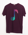 Shop Colors Of Music Half Sleeve T-Shirt-Front