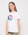 Shop Colors Of Peace Boyfriend T-Shirt-Full