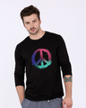 Shop Colors Of Peace Full Sleeve T-Shirt-Front