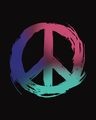 Shop Colors Of Peace Round Neck 3/4th Sleeve T-Shirt-Full