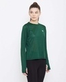 Shop Comfort Fit Active T-Shirt In Forest Green Melange-Design