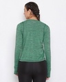 Shop Comfort Fit Active T-Shirt In Green Melange-Full