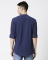 Shop Comfort Pique Knit Navy Shirt-Full