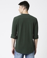 Shop Comfort Pique Knit Olive Shirt-Full