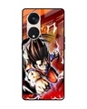 Shop Comic Anime Premium Glass Case for Oppo Reno8T 5G (Shock Proof, Scratch Resistant)-Front