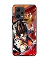 Shop Comic Anime Premium Glass Case for Redmi Note 12 5G (Shock Proof, Scratch Resistant)-Front