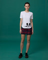 Shop Coming Through Mickey Basic Round Hem T-Shirt (DL)-Design