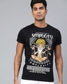 Shop Black Graphic T Shirt-Front