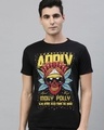 Shop Black Graphic T Shirt-Front