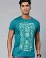 Shop Blue Graphic T Shirt-Front