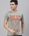 Shop Grey Graphic T Shirt-Front