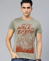 Shop Grey Graphic T Shirt-Front