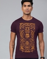 Shop Maroon Graphic T Shirt-Front