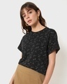 Shop Constellation AOP Boyfriend T-Shirt-Front