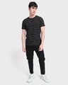 Shop Men's Black All Over Printed T-shirt-Full