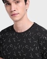 Shop Men's Black All Over Printed T-shirt