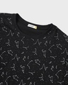 Shop Men's Black All Over Printed T-shirt