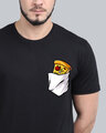 Shop Pocket Design T-Shirt Black-Design