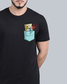 Shop Pocket Design T-Shirt Black-Design