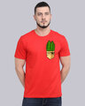 Shop Pocket Design T-Shirt Red-Full
