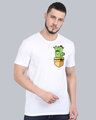 Shop Pocket Design T-Shirt White-Front