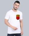 Shop Pocket Design T-Shirt White-Front