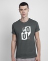 Shop Cool Always Half Sleeve T-Shirt Nimbus Grey-Front