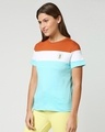 Shop Cool Apple Color Block Printed T-Shirt-Design