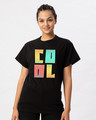 Shop Cool Colorful Boyfriend T-Shirt-Front