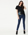 Shop Cool Daffy Boyfriend Varsity Rib T-Shirt (LTL) Multicolor-Design