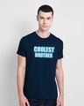 Shop Coolest Brother Half Sleeve T-Shirt-Front