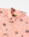 Shop Coral Cloud Floral AOP Half Sleeve Shirt