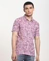 Shop Men's Purple All Over Printed Shirt-Front