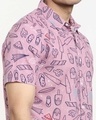Shop Men's Purple All Over Printed Shirt